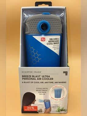 NEW Sharper Image Breeze Blast Ultra Personal Air Cooler